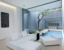 piscine intérieur exterieur luxe